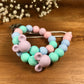 Silicone Pacifier Clip & Teething Bracelet W/ Pineapple Teether
