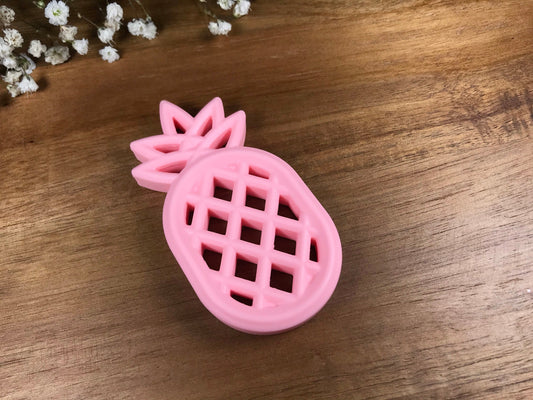 Silicone Teether - Pink Pineapple