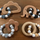 Silicone & Wood Teething Rings - Silicone Teethers