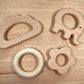 Silicone & Wood Teething Gift Set - Silicone Bead Pacifier Clip