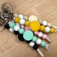 Silicone Bead Keychain - Oreo Bead