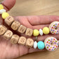 Personalized Name Pacifier Clip - Donut