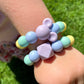 Silicone Bead Teething Bracelet - Rainbow Bracelets