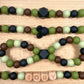 Silicone Bead Pacifier Clips & Teether - Camouflage