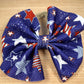 Bullet Textured Bow - Patriotic 4th of July