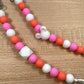 Silicone Bead Pacifier Clip - Summer Colors