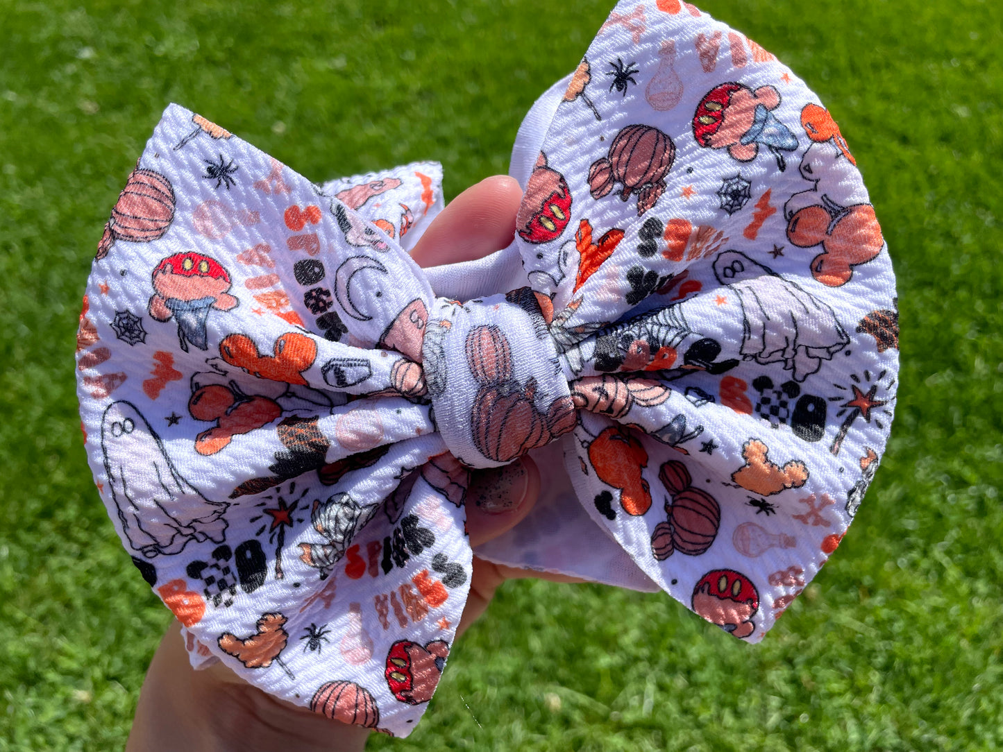 Textured Baby Bow Headbands - Halloween Mickey, Hocus Pocus & Floral