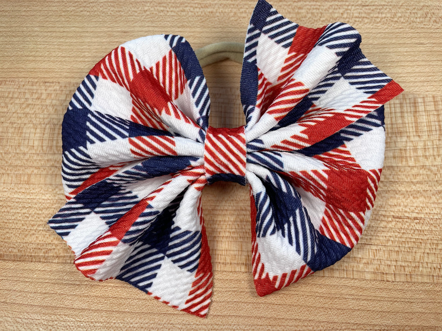 Bullet Textured Bow - Patriotic 4th of July