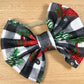 Baby Bow Headbands - Christmas Plaid