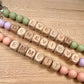 Personalized Pacifier Clip - Silicone & Wood Beads