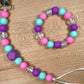 Silicone Pacifier Clip & Teething Bracelet - Cotton Candy Confetti