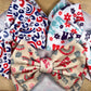 Oversized Baby Bow Headband - Patriotic 4th of July Headwrap